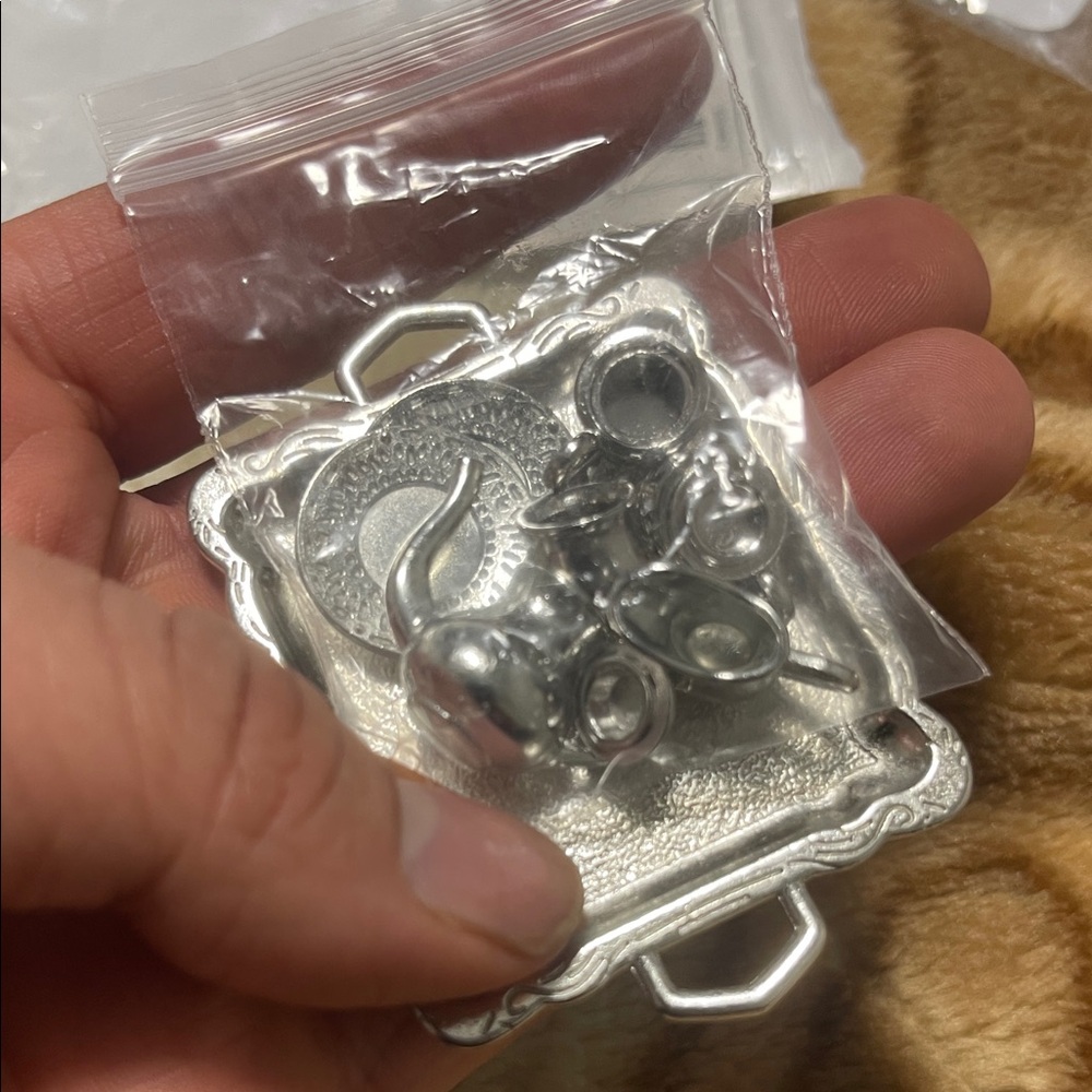 Silver Platted Metal Charms Set